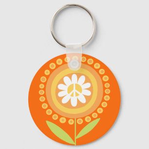 Schlüsselkette für die Blume von Frieden Schlüsselanhänger
