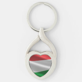 Schlüsselkette für die ungarische Flagge Schlüsselanhänger