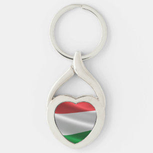 Schlüsselkette für die ungarische Flagge Schlüsselanhänger