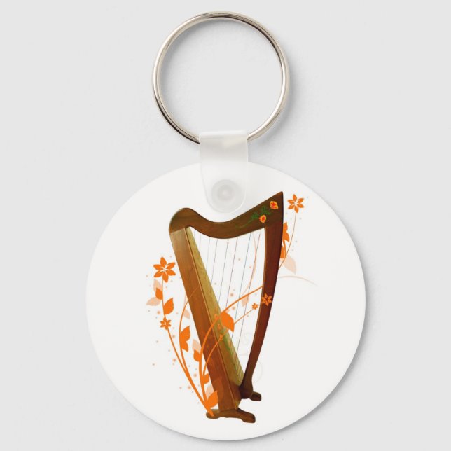 Schlüsselkette für Folk Harp Schlüsselanhänger (Vorderseite)