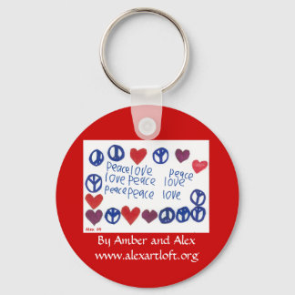 Schlüsselkette für Frieden und Liebe Schlüsselanhänger