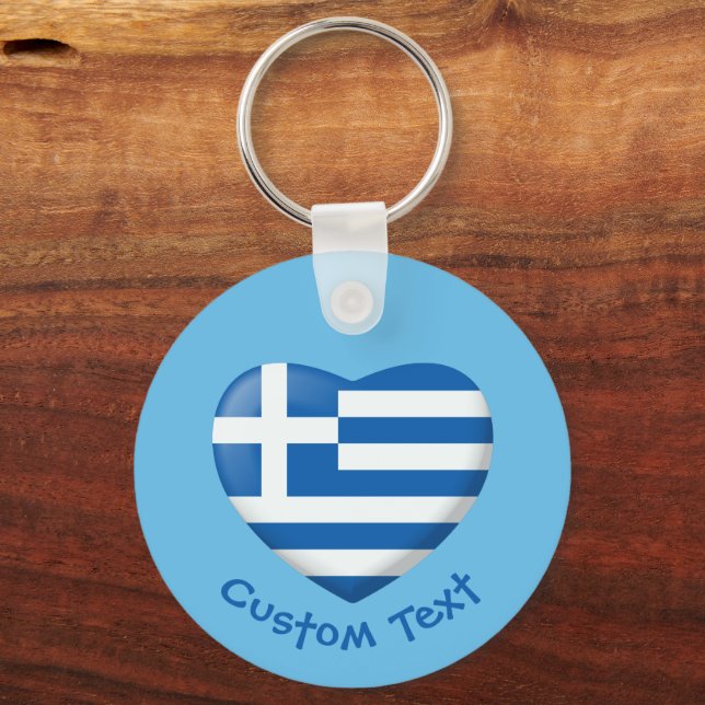 Schlüsselkette für griechische Flaggen Schlüsselanhänger (Vorderseite)