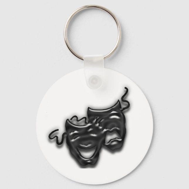 Schlüsselkette für große schwarze Masken Schlüsselanhänger (Vorderseite)