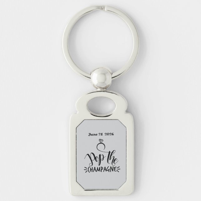 Schlüsselkette für Hochzeiten/Jubiläum Schlüsselanhänger (Vorderseite)