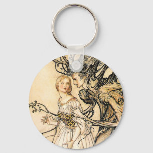 Schlüsselkette für Märchenprinzessin und Baumelf Schlüsselanhänger