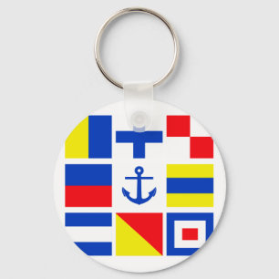 Schlüsselkette für Meeresflaggen Schlüsselanhänger