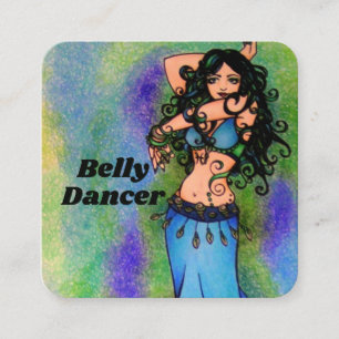 Schlüsselkette für Pisces Bly Dancer Quadratische Visitenkarte