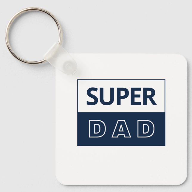 Schlüsselkette für Super Vater Schlüsselanhänger (Vorderseite)