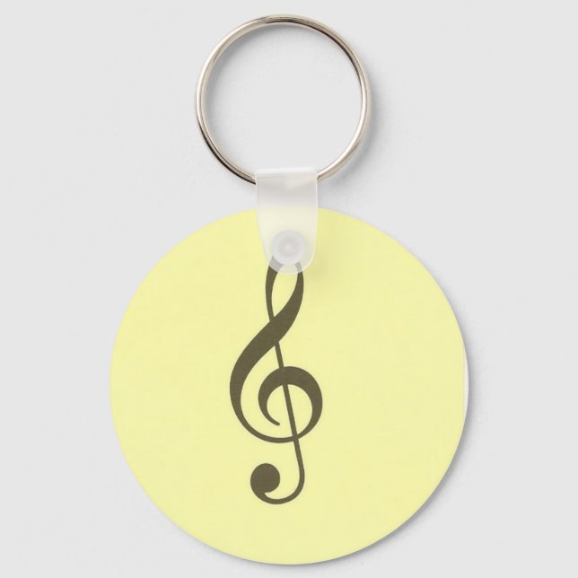 Schlüsselkette für Treble Clef Schlüsselanhänger (Vorderseite)
