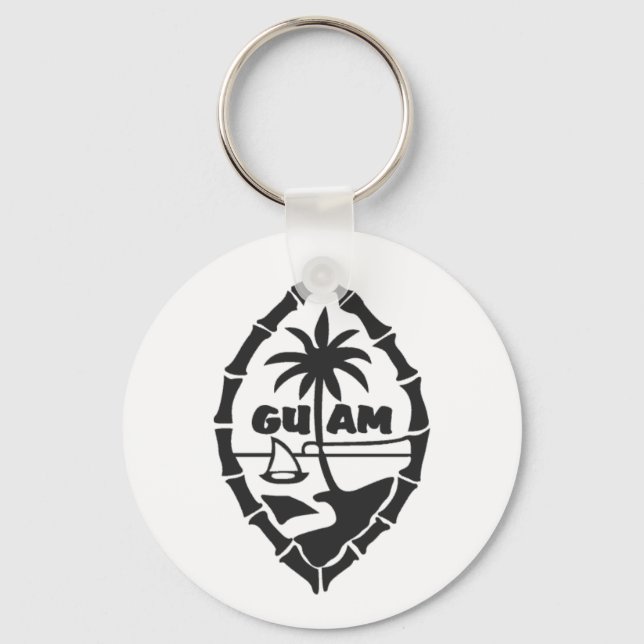 Schlüsselkette Guam-Siegel Schlüsselanhänger (Vorderseite)