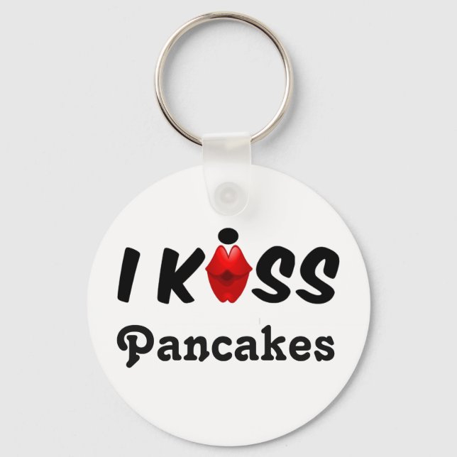 Schlüsselkette I Kiss Pancakes Schlüsselanhänger (Vorderseite)