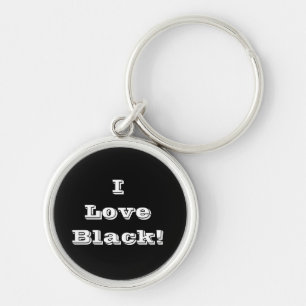 Schlüsselkette I Liebe Black Schlüsselanhänger