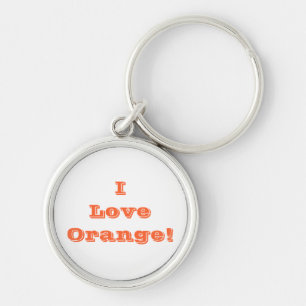 Schlüsselkette I Liebe Orange Schlüsselanhänger