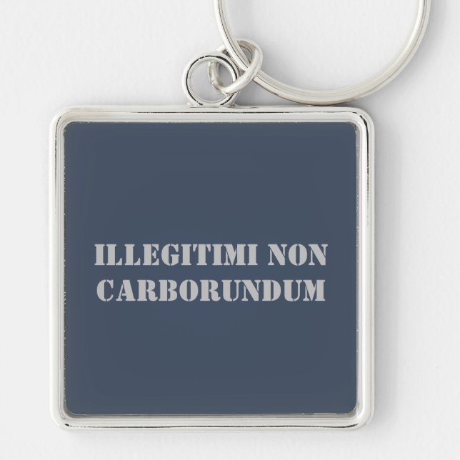 Schlüsselkette Illegitimi Non Carborundum Schlüsselanhänger (Vorne)