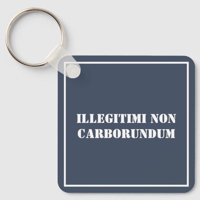 Schlüsselkette Illegitimi Non Carborundum Schlüsselanhänger (Vorderseite)