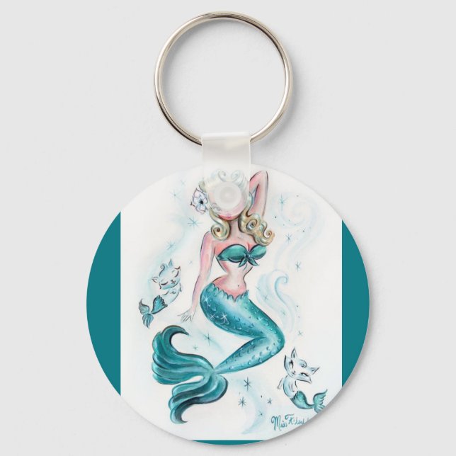 Schlüsselkette Mermaid Schlüsselanhänger (Vorderseite)