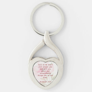 Schlüsselkette mit Jeremiah 33:3 Schlüsselanhänger