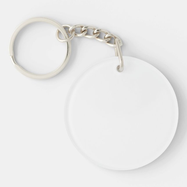 Schlüsselkette mit weißem Hintergrund Schlüsselanhänger (Vorderseite)
