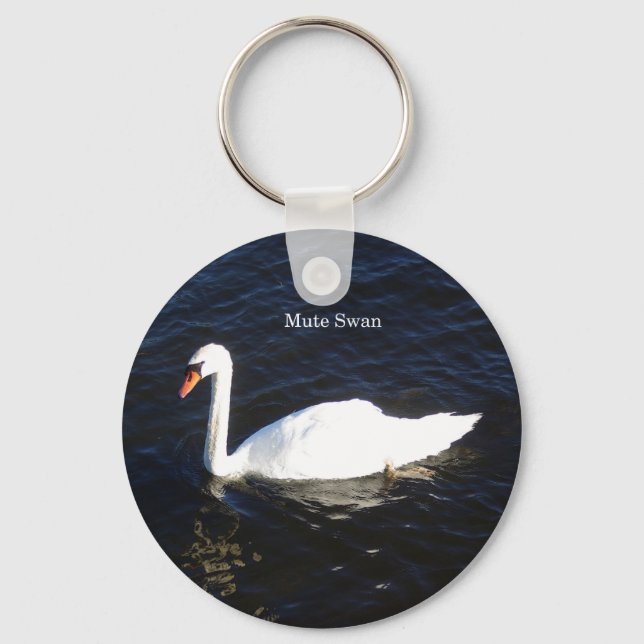 Schlüsselkette Mute Swan Schlüsselanhänger (Vorderseite)