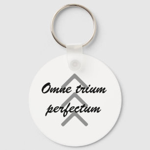 Schlüsselkette "Omne trium perfect tum" Schlüsselanhänger