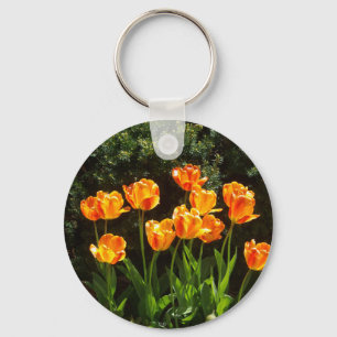 Schlüsselkette Orange/Gelbe Tulissen Schlüsselanhänger