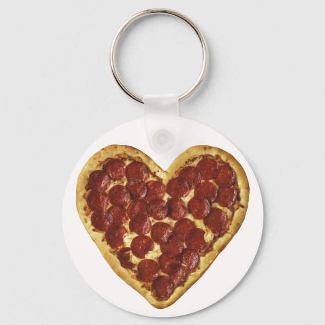 Schlüsselkette Pizza Schlüsselanhänger (Vorderseite)