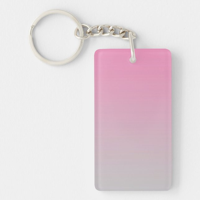 Schlüsselkette: ROSA GRAU OMBRE Schlüsselanhänger (Vorderseite)