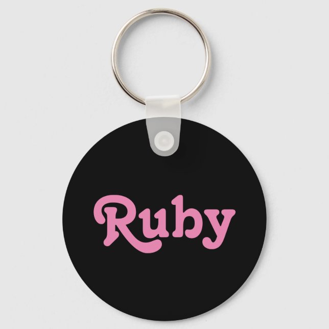 Schlüsselkette Ruby Schlüsselanhänger (Vorderseite)