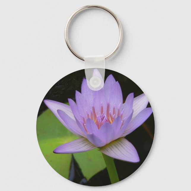 Schlüsselkette Soft Lavendel Wasserlilie Schlüsselanhänger (Vorderseite)