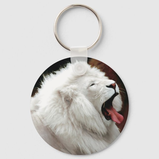 Schlüsselkette: White Lion Schlüsselkette Schlüsselanhänger (Vorderseite)