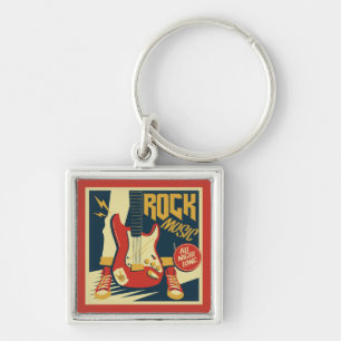 Schlüsselketten für Retro Rock Music Schlüsselanhänger