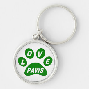 Schlüsselketten-Lieben auf Paws Green Schlüsselanhänger