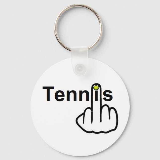 Schlüsselketten-Tennis-Dreh Schlüsselanhänger (Vorderseite)