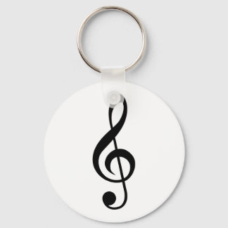 Schlüsselring Clef Schwarz/Weiß Schlüsselanhänger
