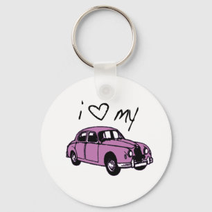 Schlüsselring des "ich Liebe meines Autos"! Schlüsselanhänger