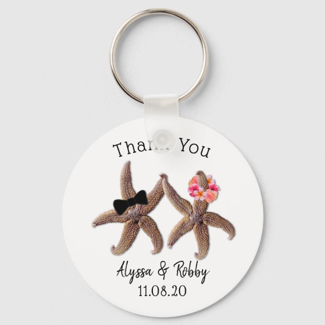 Schlüsselring für die Gastgeschenk Hochzeit von St Schlüsselanhänger (Vorderseite)