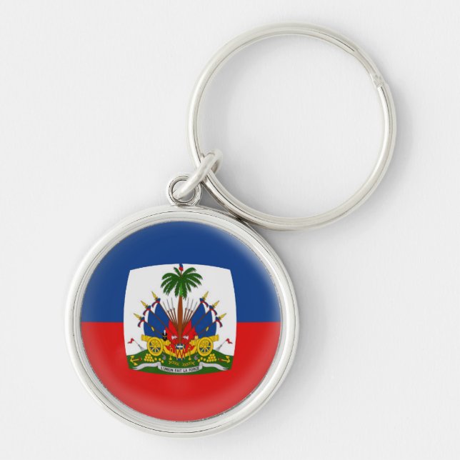 Schlüsselring-Haiti-Flagge Schlüsselanhänger (Vorne)