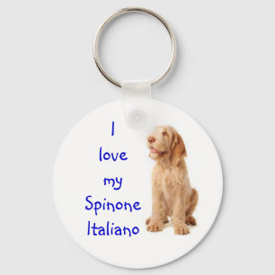 Schlüsselring - "ich Liebe mein Spinone Italiano" Schlüsselanhänger