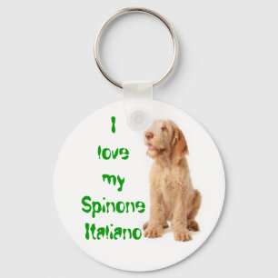 Schlüsselring - "ich Liebe mein Spinone Italiano" Schlüsselanhänger