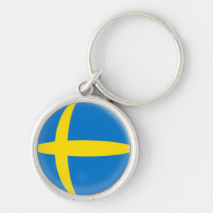 Schlüsselring-Schweden-Schwedeflagge Schlüsselanhänger