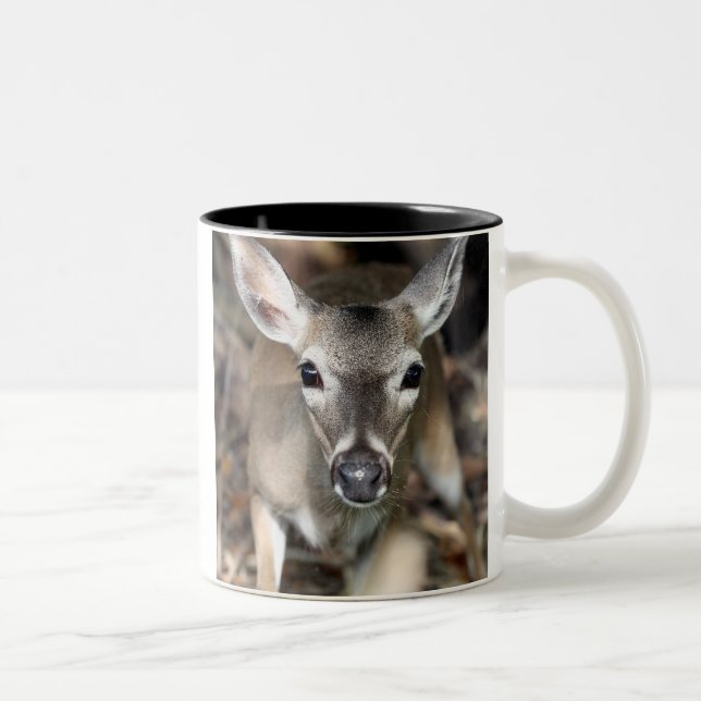 Schlüsselrotwild-Tasse Zweifarbige Tasse (Rechts)