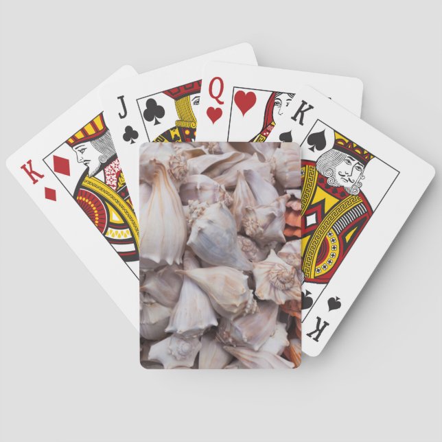 Schlüsselwesten, Muscheln Spielkarten (Rückseite)
