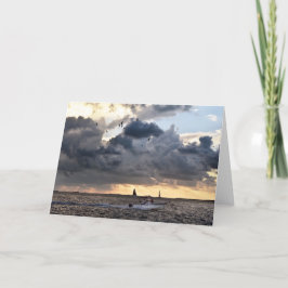 Schlüsselwestfischer in Florida Feiertagskarte