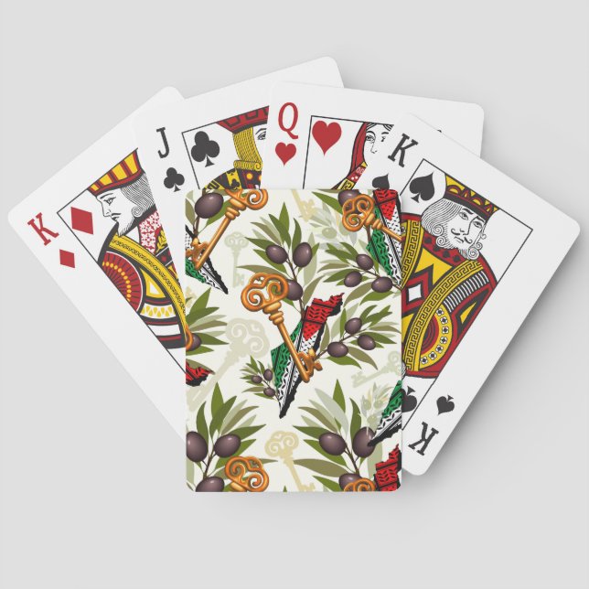 Schlüsselzeichen des Rückkehrrechts Palästinas Spielkarten (Rückseite)