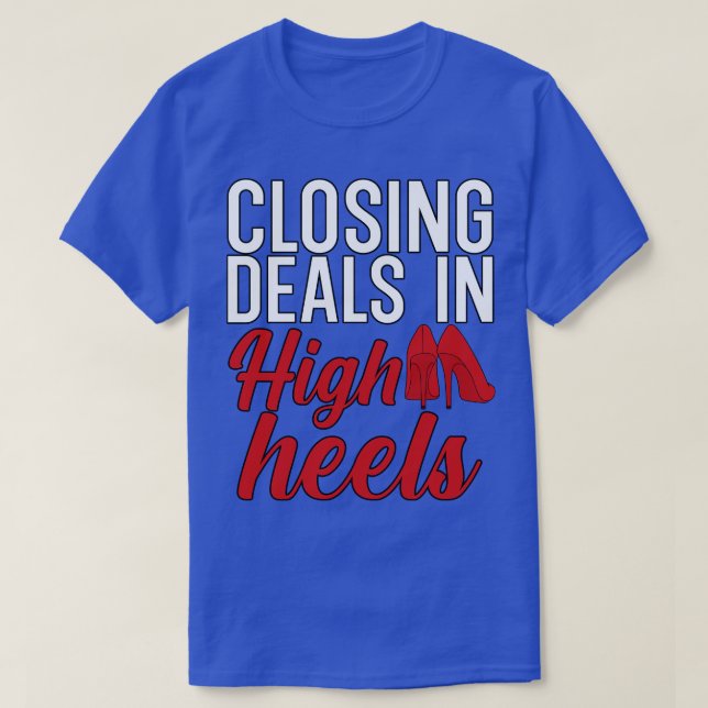Schlussgeschäfte in hohen Absätzen T-Shirt (Design vorne)