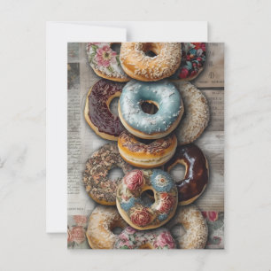 Schmackhafte Bagels Postkarte