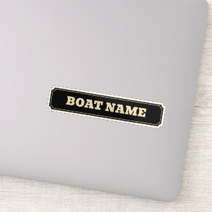 Schmalboot-Kanalboot-Frachter-Name personalisiert Aufkleber