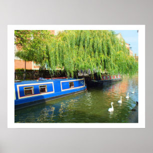 Schmale Boote in Lincoln Poster