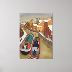 Schmale Boote Leinwanddruck