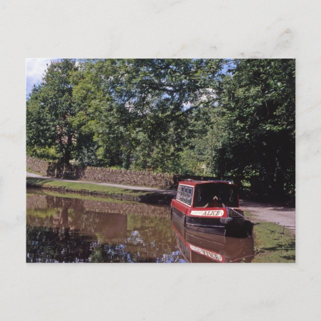 Schmale Boote Peak Forest Canal Marple Postkarte (Vorderseite)